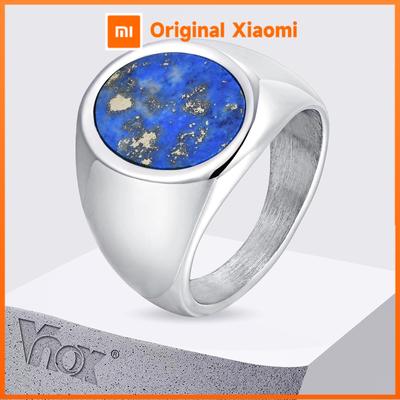 Vnox Rock Punk Ovale Ringe für Herren, US-Größe 6-12 Edelstahl Klassisch Einfach Schlicht Trendiger Bandring, Retro Schmuck Geschenke für Jungen