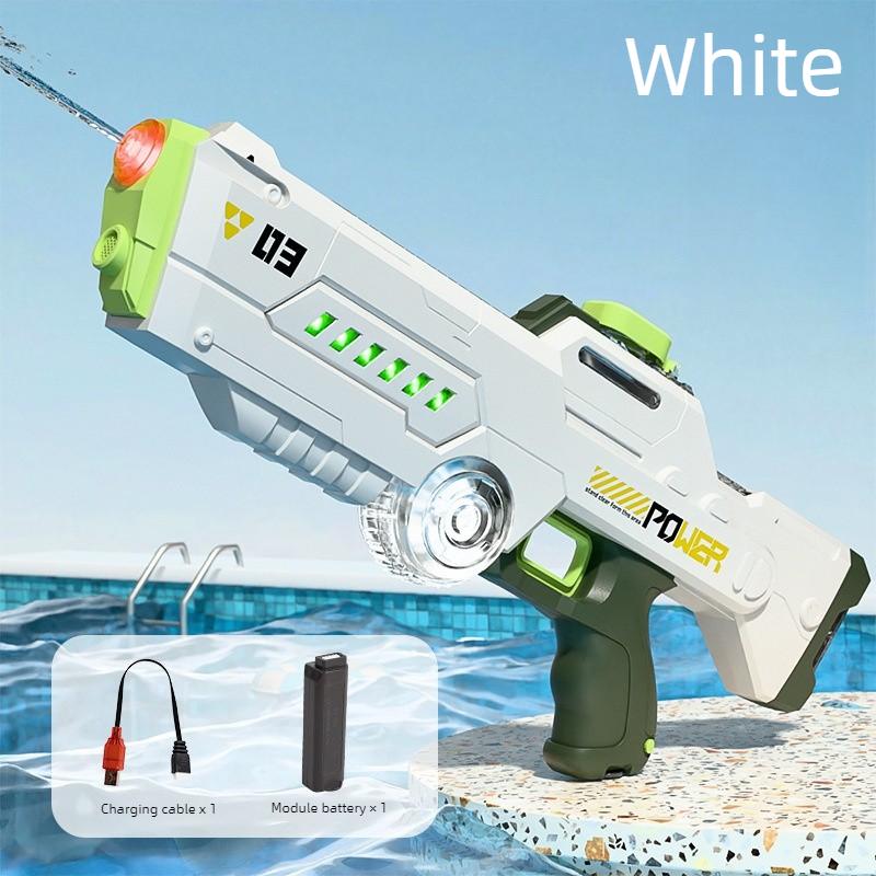 Children Long Range Shooting Water Gun Automatic Water Absorption Water Guns With Light Summer Outdoor Beach Pool Toys For Kids