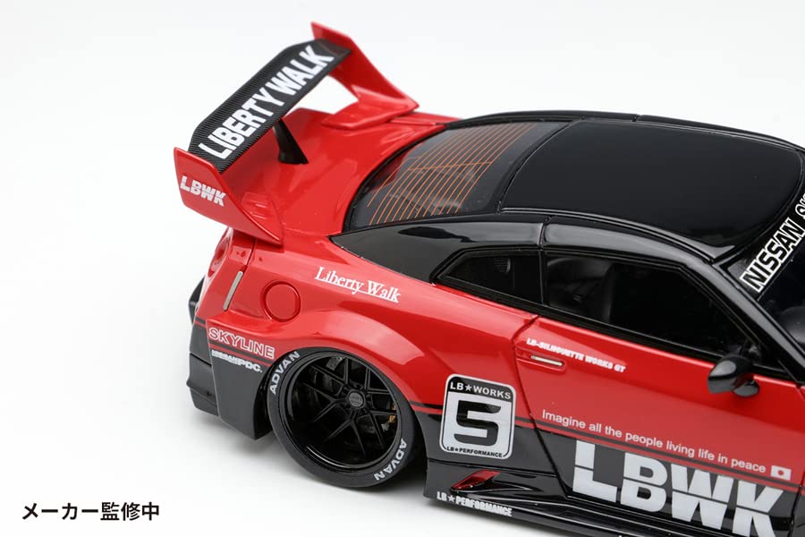 EIDOLON Scale WORKS GT Fertigmodell LB012H 1/43 LB-Silhouette 35GT-RR Rot/Schwarz