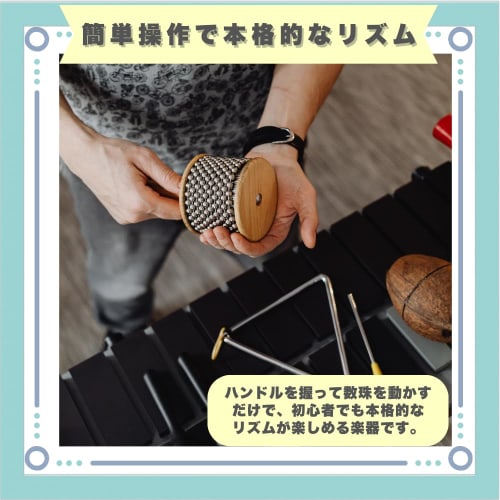 Ideastore Cabasa Percussion Instrument Shaker Hand Shaker