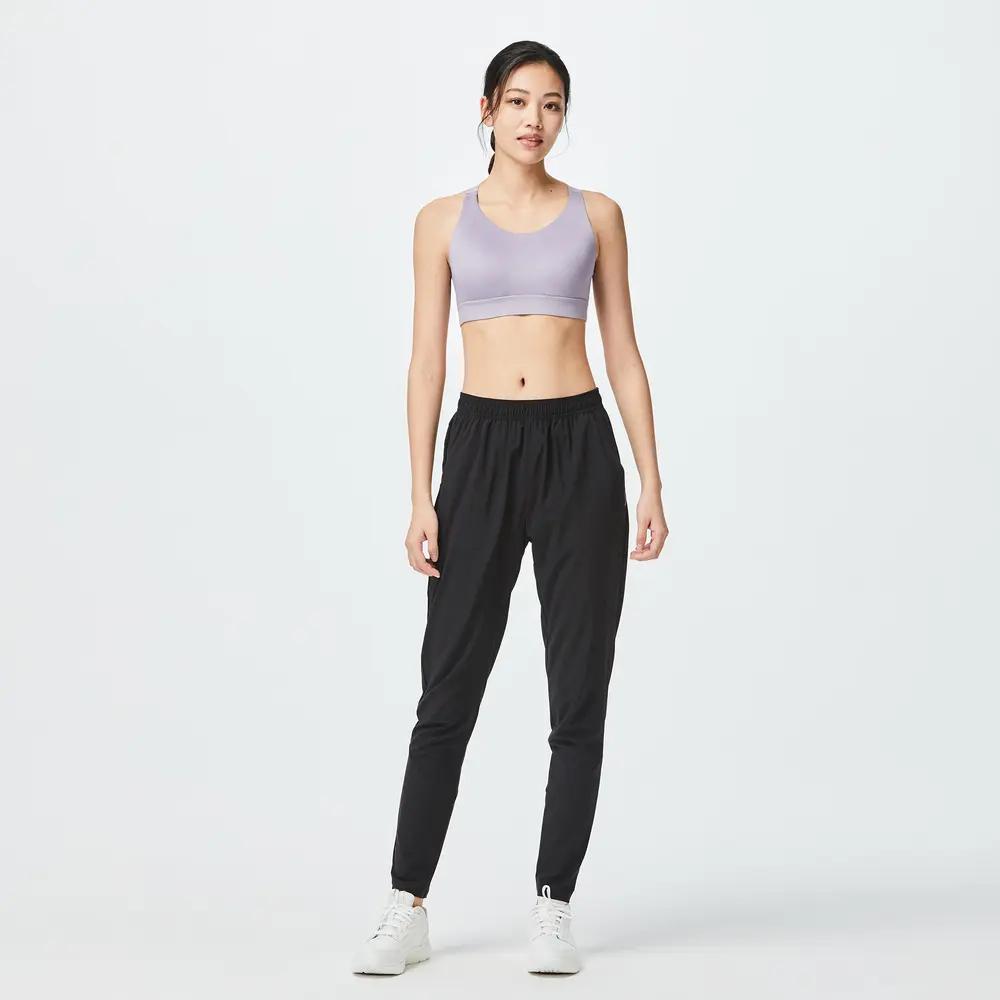 DECATHLON Minimalist Elasticated Comfortable Trousers Women's Black