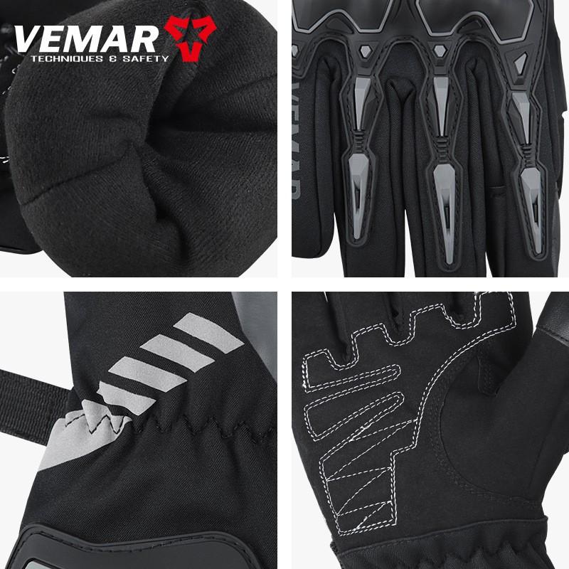Winter Motorcycle Gloves Men Women Waterproof Windproof Thermal Insulated Anti-Slip Crash Protection Riding Gear