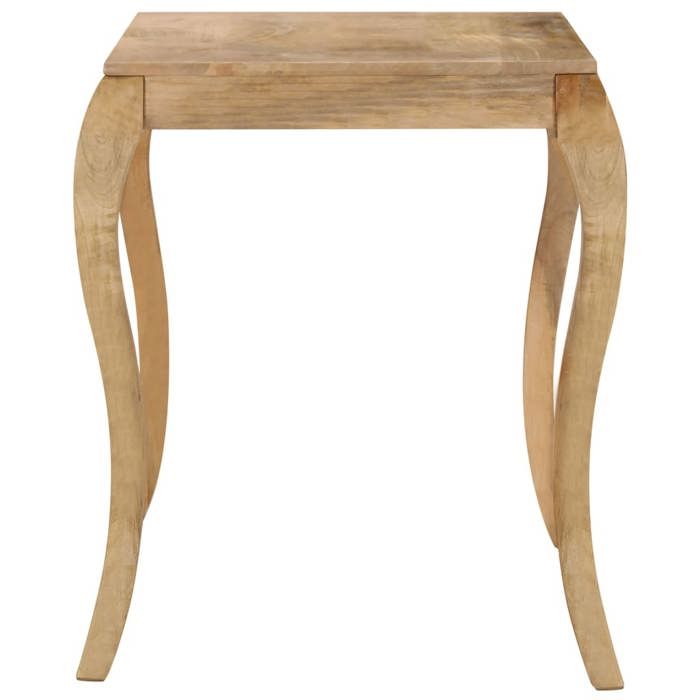 Table de salle à manger - MAISON EXCLUSIVE - 118x60x76 cm - Bois de manguier massif - Vintage - Pieds courbés