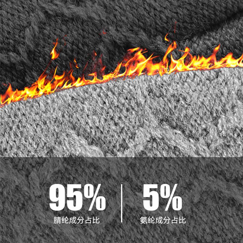 Winter Strick Arbeitshandschuhe Winter Fahrradhandschuhe Touchscreen Handschuhe für Smartphone Thermohandschuhe