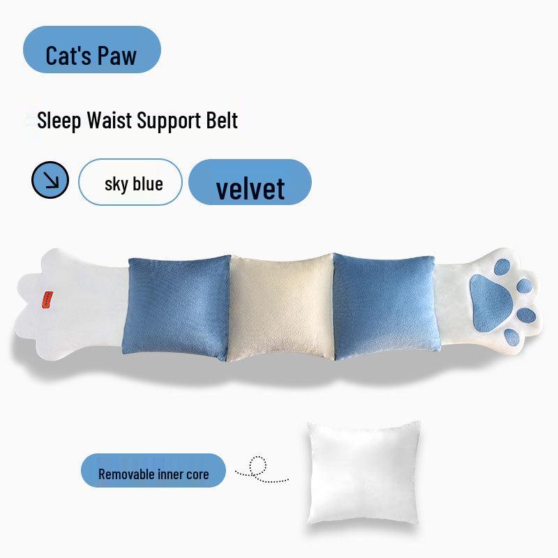 Adjustable Japanese Lumbar Support Pillow & Belt for Sleeping & Sitting