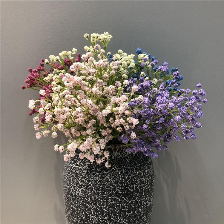 5 Forks Artificial Flower Gypsophila White for Wedding Photo Props Home DecorHome Decoration Artificial Flower