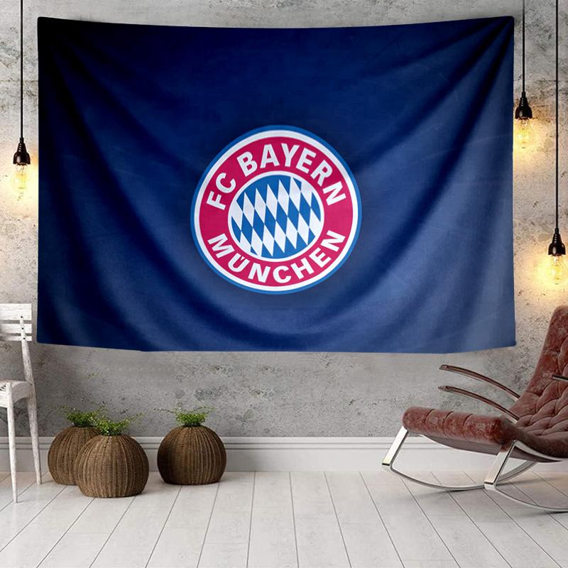 1PC Bayern Munchen Logo Design Tapestry Hanging for Bedroom,Livingroom, Playroom,Decor Art Room Wall Tapestry Holiday and Birthday Gifts