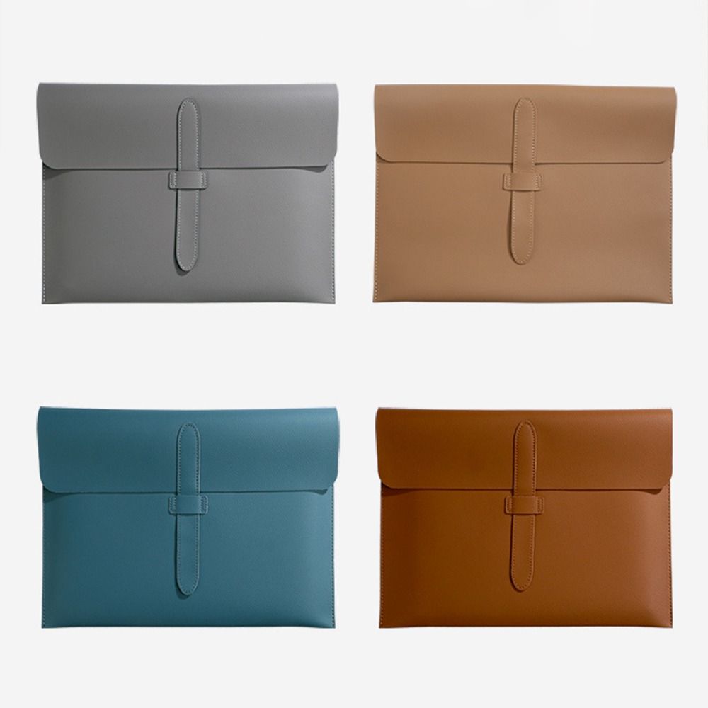 Waterproof Business Leather Document Bag Large Capacity Data Contract Bill File Bag  Paper