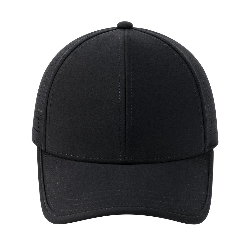 BOTVELA Men Structured Side Laser Cut Vented Performance Baseball Cap Adjustable 6 Panel Hat for Outdoor Activities