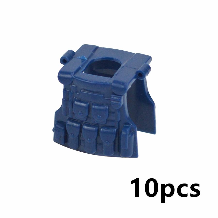 WW2 Militärzubehör Brick City Polizeikräfte Helm Rucksack Schwere Rüstung Weste Baustein Soldatenfiguren Waffe Kinderspielzeug