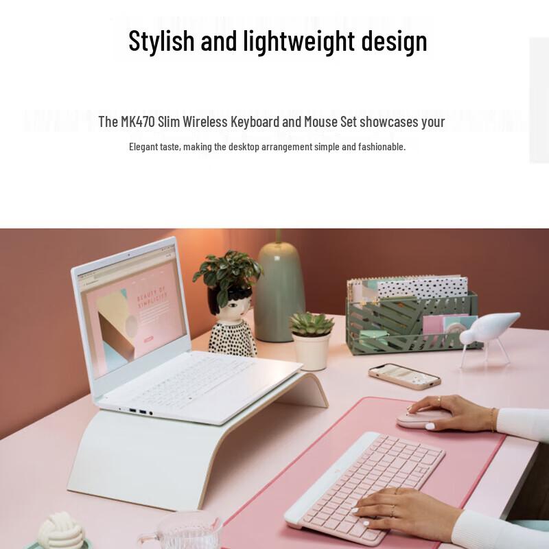 Logitech MK470 Slim Full-Size Wireless Keyboard and Mouse Combo