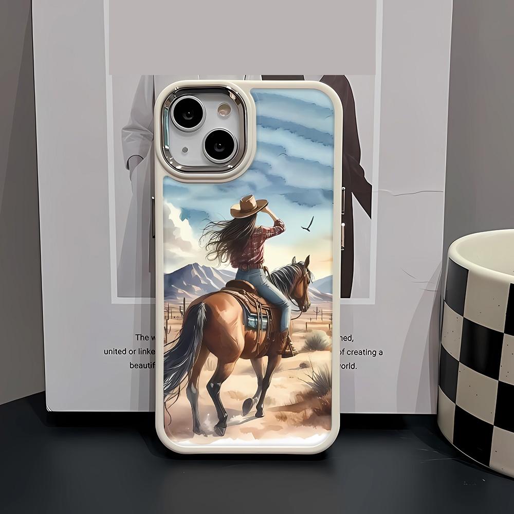 Beautiful woman riding a horse Phone Case For iPhone 16 11 12 13 14 15 Pro X XR XS Max 7 8 Plus