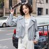 Spring 2025 Women's Slim Fit Korean Motorcycle Leather Jacket - Fashionable, Age-Reducing Casual Outerwear (ZH1176)