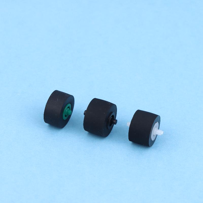 10 Stück 10x6x1,5x10mm Kassettenradio-Mechanismus Druckrollenrad mit Welle für Tonbandgerät Kassettenplayer Audiozubehör