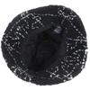 Excellent CHANEL COCOMarkMetal all-over print pile bucket hat black M 21B AA7847 Used