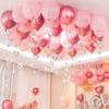 1 Set Nice-looking Balloon Glitter Pendant Easy Use Plastic Heart Shape DIY Balloon Sequin Ornament for Wedding