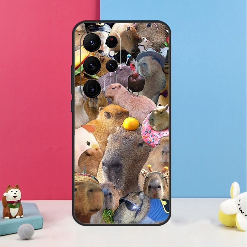 Lustige Capybara Hülle Für Samsung Galaxy S26 S25 Ultra S20 S21 S22 S23 S24 Plus S10 S25 FE Rückabdeckung Schale