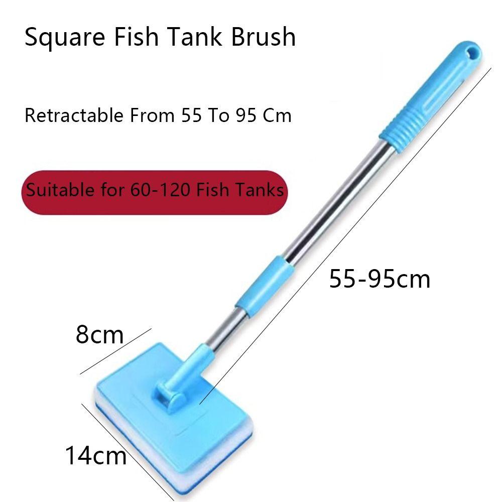180° Adjustable Tank Sponge Cleaning Brush Double-Sided Algae Scraping Brush Aquarium Clean Brush