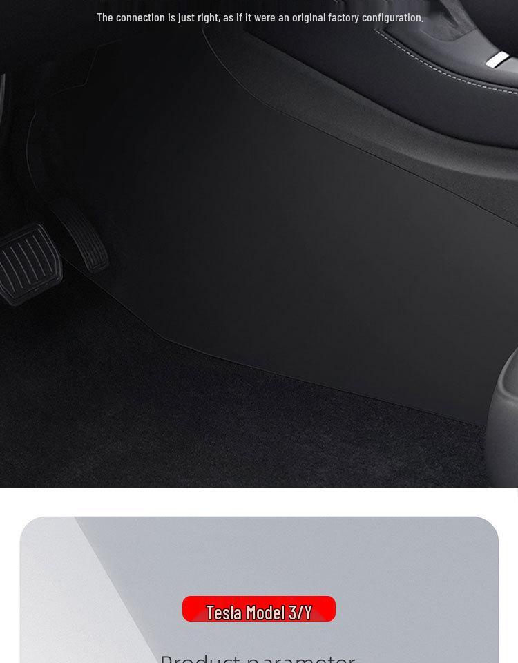 Tesla Model Y/YL Center Console Anti-Kick Pads - Thickened Protector for Driver & Passenger Sides