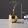Creative Resin Crafts Golden Apples Fruit Sculptures Apple Ornaments Cherry Decorative Figurines Home Decoration Accessories