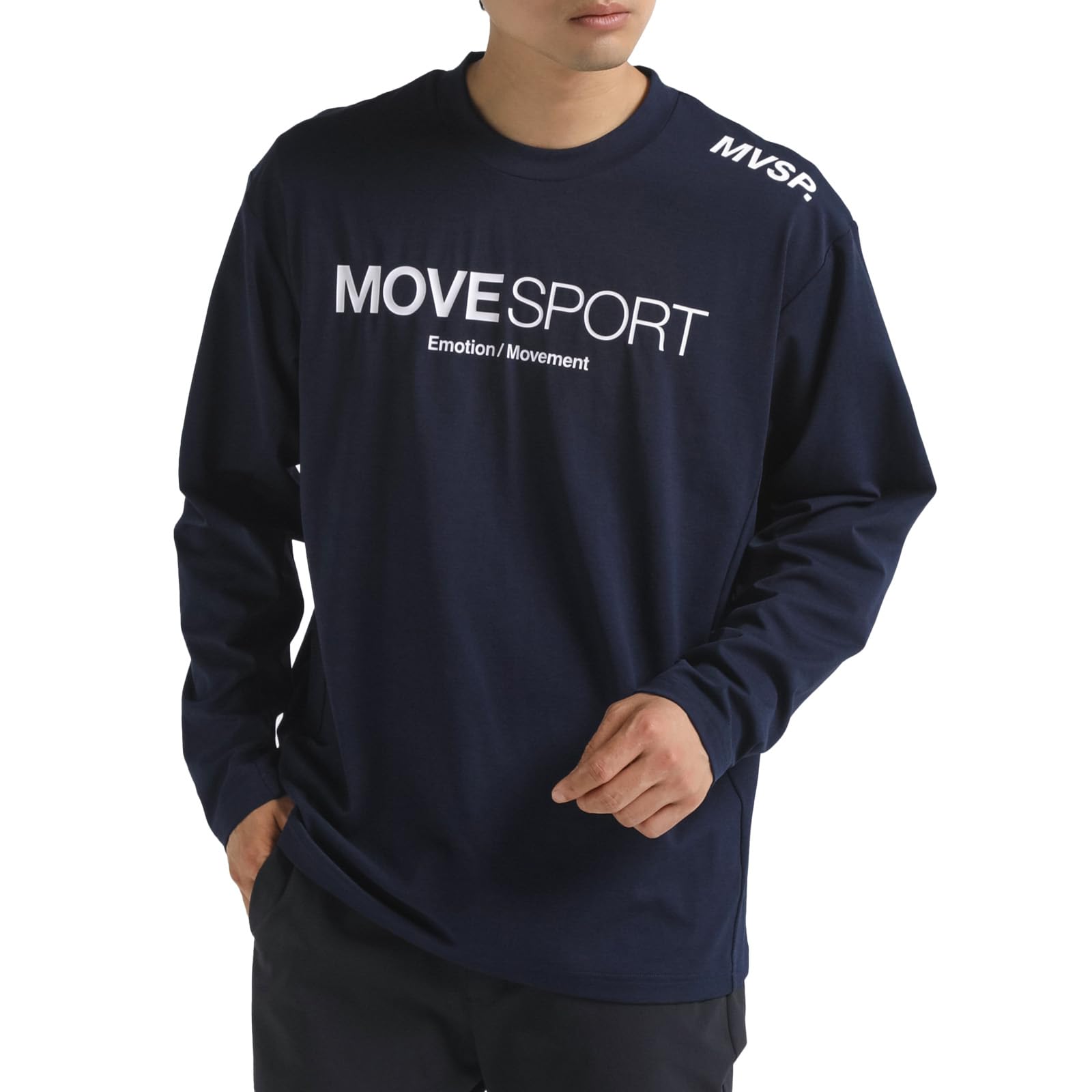 

Move Sports Long Sleeve Shirt by Descente Amazon UV Cut Easy to Move Cool Golf, Exclusive, Stretch, Moisture-Wicking, Quick-Drying, (UPF 50+),