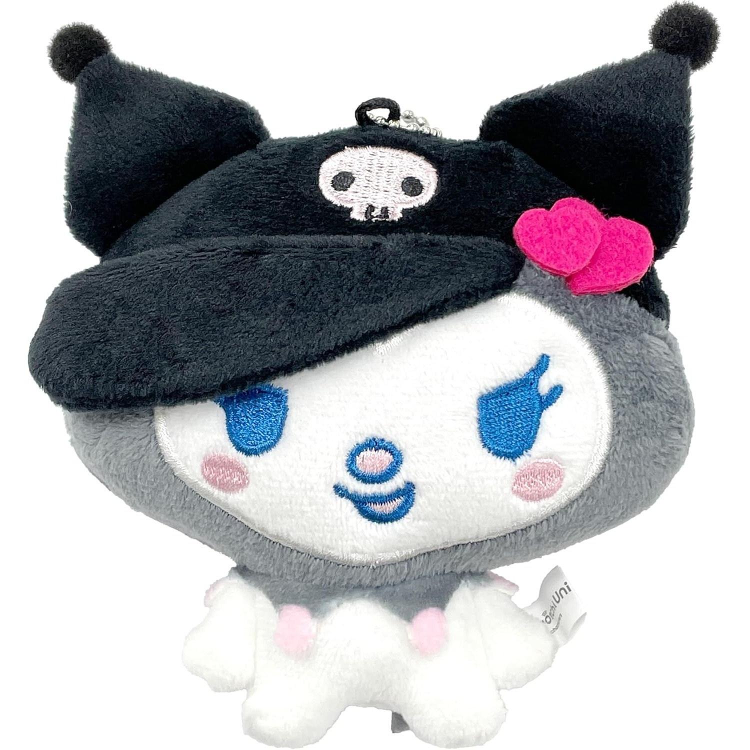 BANDAI Tamagotchi Sanrio Melody Kuromi Ball Chain Key Holder