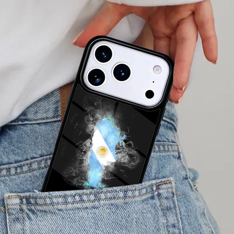 Argentina Flag Phone Case for iPhone 16e 15 14 13 12 17 Pro Max Plus Air 17pro Cover Coque