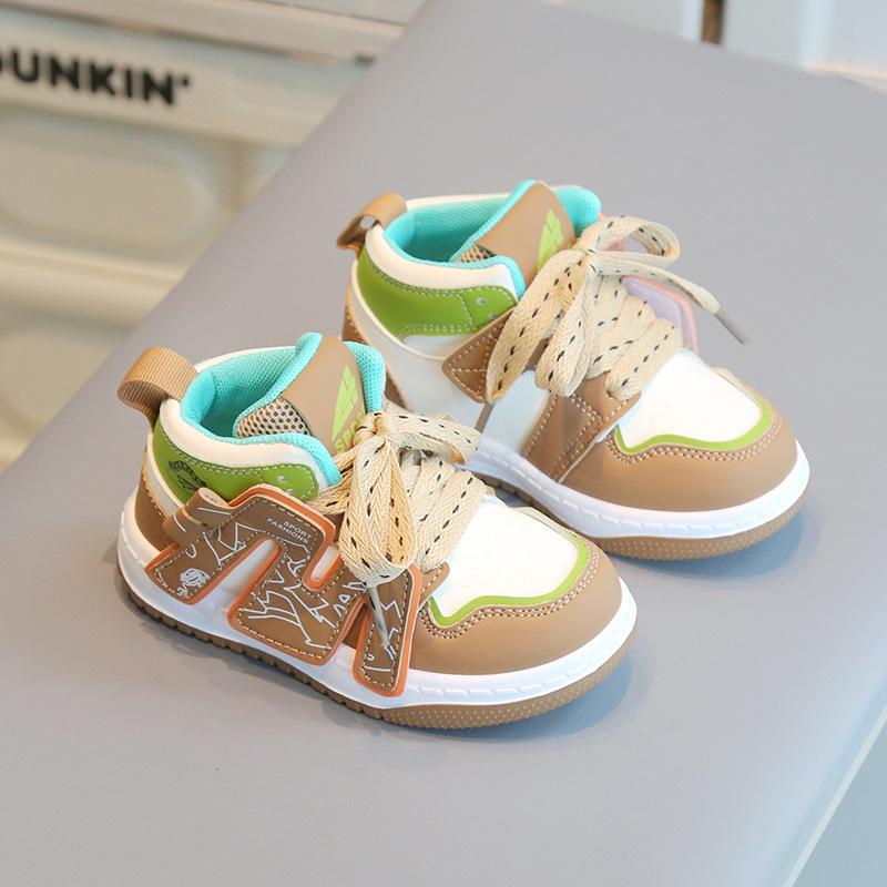 

Детская спортивная обувь, весенне-осенние повседневные кеды для мальчиков, модные высокие кеды для девочек, популярная в интернете обувь, детская обувь на мягкой подошве 27 коричневый