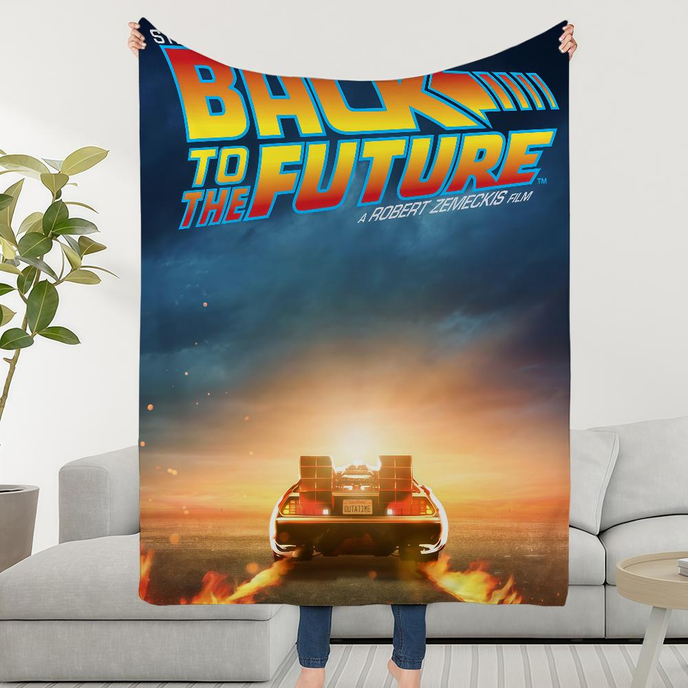 B-BackS To The F-FutureS Movie Blanket Soft Warm Furry Throw Super Kids Toys Bed Sofa Car Cradle