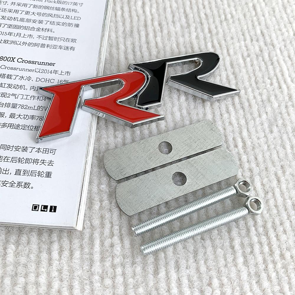 3D-Metall-Emblem für den vorderen Kühlergrill des Autos, R-Typ, Aufkleber mit Logo für Honda CIVIC FD2 FD FA 5 Mugen