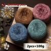 2pcs Soft Warm Yarn for DIY Crocheting and Knitting Sweater and Shawl