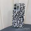 Black leopard print for Apple 15 mobile phone case iphone12promax transparent 14/13/11/XSMAX airbag 16