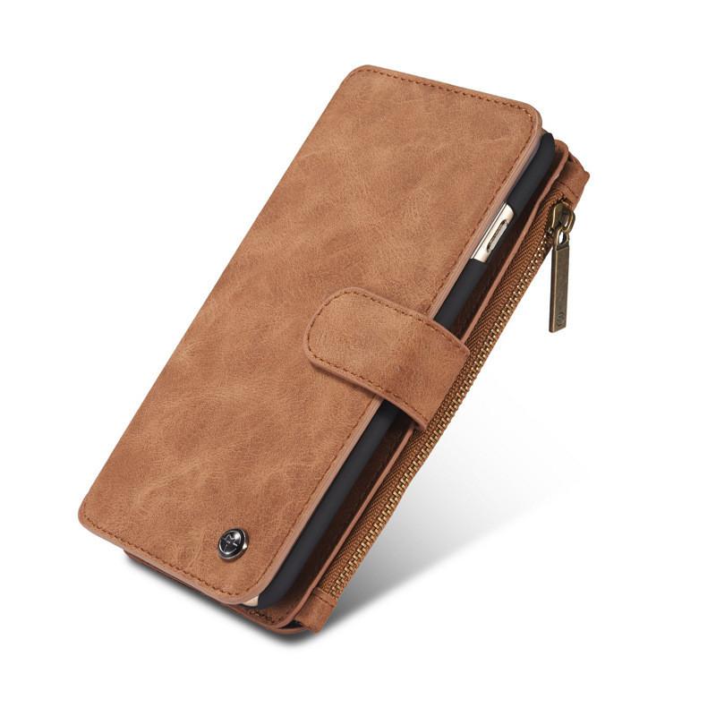 Leather Wallet Phone Case For Iphone 5s With Antifall Protection And Chain Loop