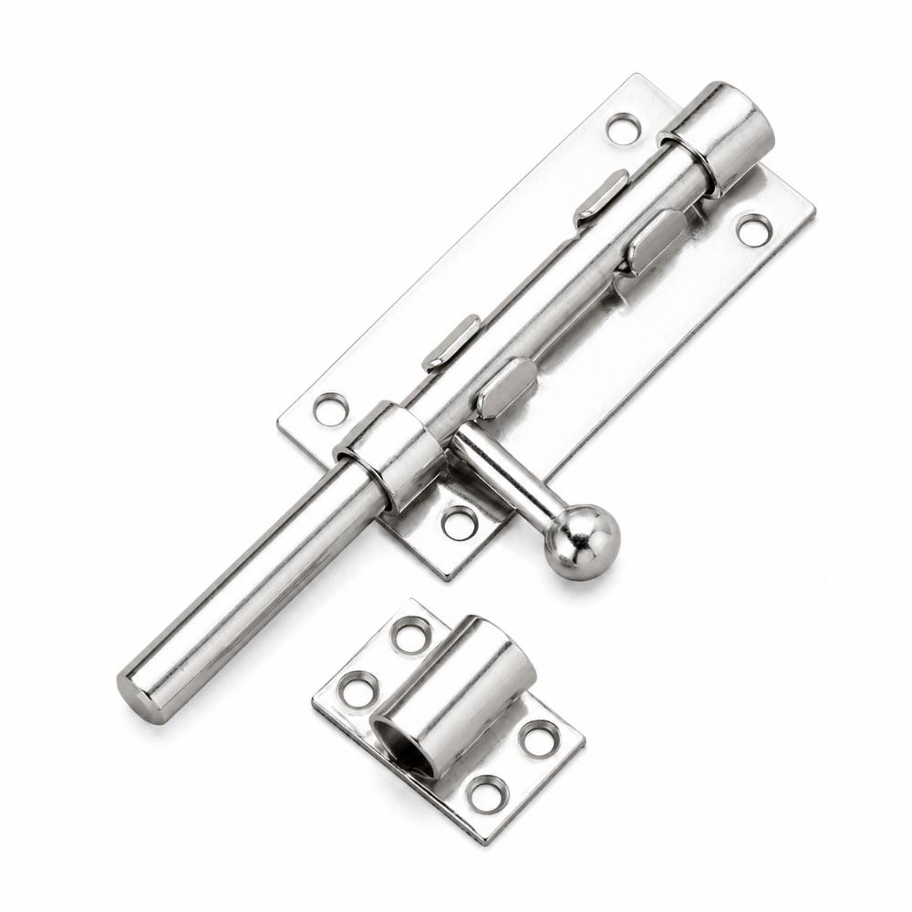 304 Stainless Steel Slide Bolt Lock Heavy Duty Gate Latch Durable Barrel Bolt Latch  Gate