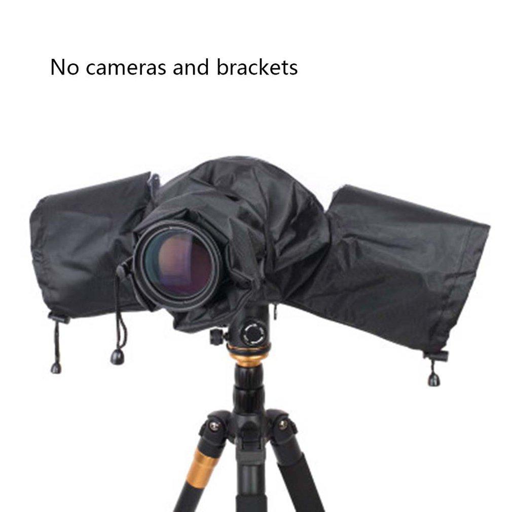 

Портативный пылезащитный дождевик для камеры Canon Nikon Pendax Sony, чехлы для объективов, водонепроницаемый протектор, чехол от дождя для камеры с телеобъективом чёрный