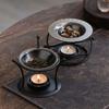 Creative Essential Oil Warmer Portable Retro Metal Incense Burner Hollow Out Polygon Candle Heating Holder Bedroom Use 7