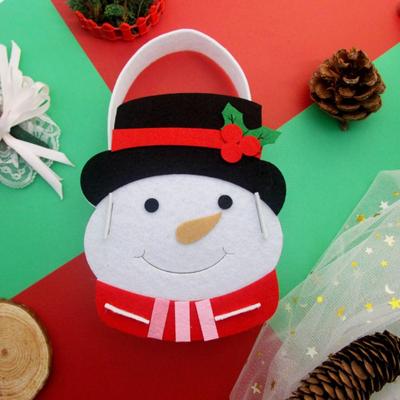 Non-woven Fabric DIY Xmas Candy Bag Gift Snowman DIY Christmas Bag Toy Father Christmas Christmas House Portable Elk Handbag