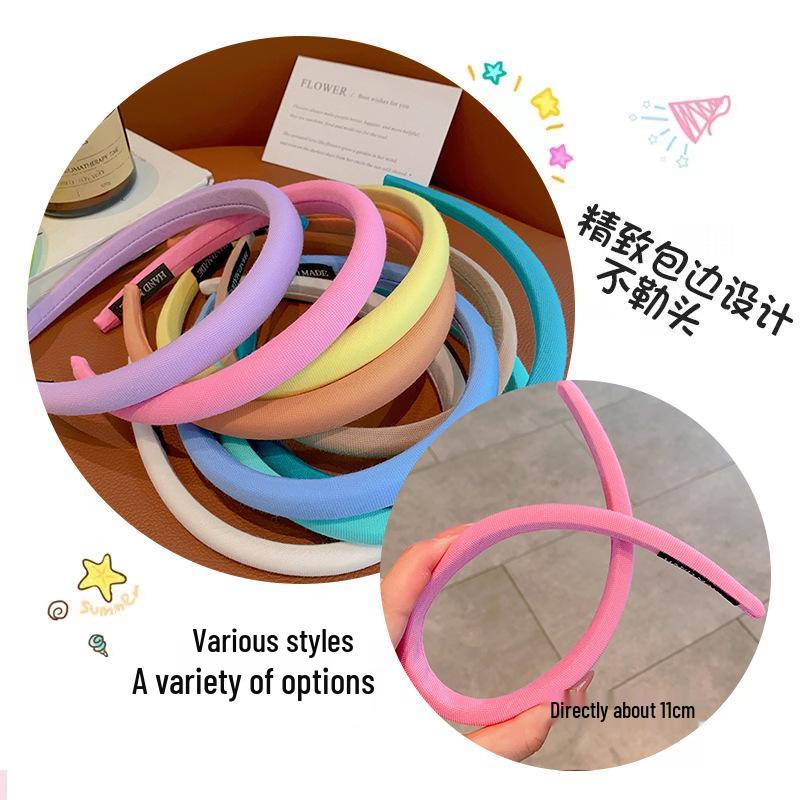 Kids' Colorful Headband & Hair Clip Set: 2024 Korean Style High-Value Girls' Hair Tie and Headwear.