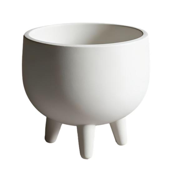 Vasi Fioriera Yousheng Ornamenti Stampati 3D Bocca Larga Grande Capacità Fioriera Opaca a Tre Gambe Base Rialzata Vaso da Fiori per Interno Esterno