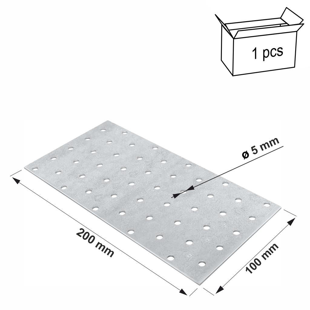 Perforated Plate PP12 100x200x2.0 (1)