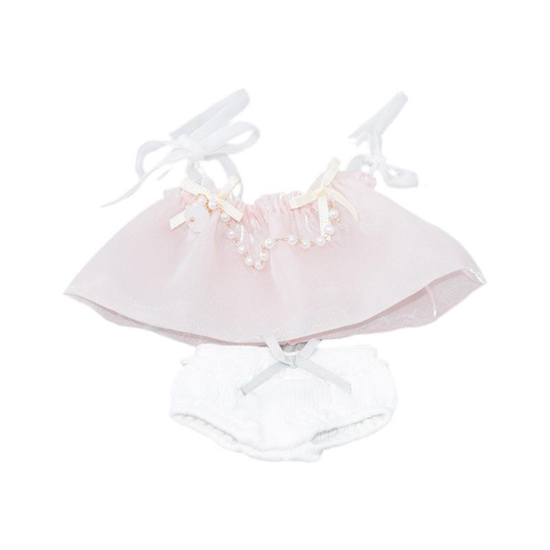 10cm-20cm Cotton Doll Summer Dress Set - Plush Toy Accessories