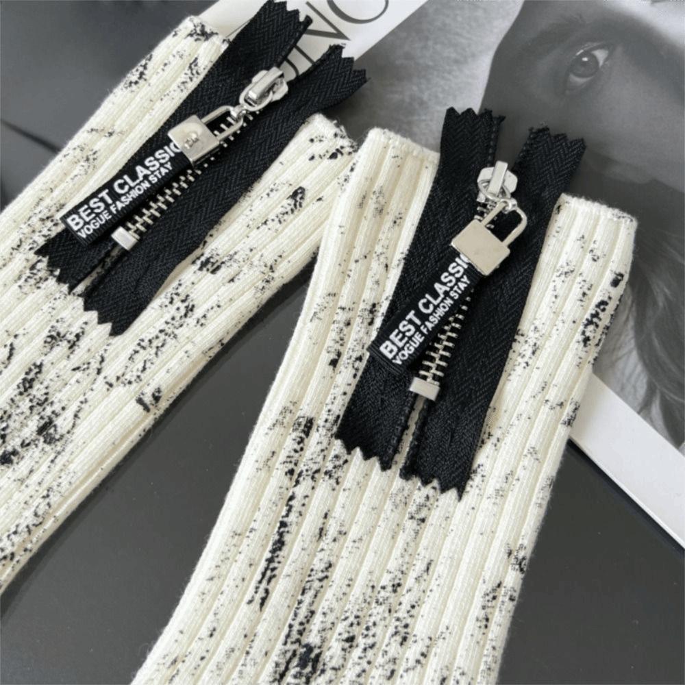 Calzini con Zip Metallica Industria Pesante Schizzi di Vernice Colore Inchiostro Calzini a Metà Polpaccio Per Uomo Donna