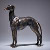 Imitation Copper Greyhound Dog Resin Statue Simulated Animal Figurine Craft Home Office Table Centerpiece Decorative Accessories