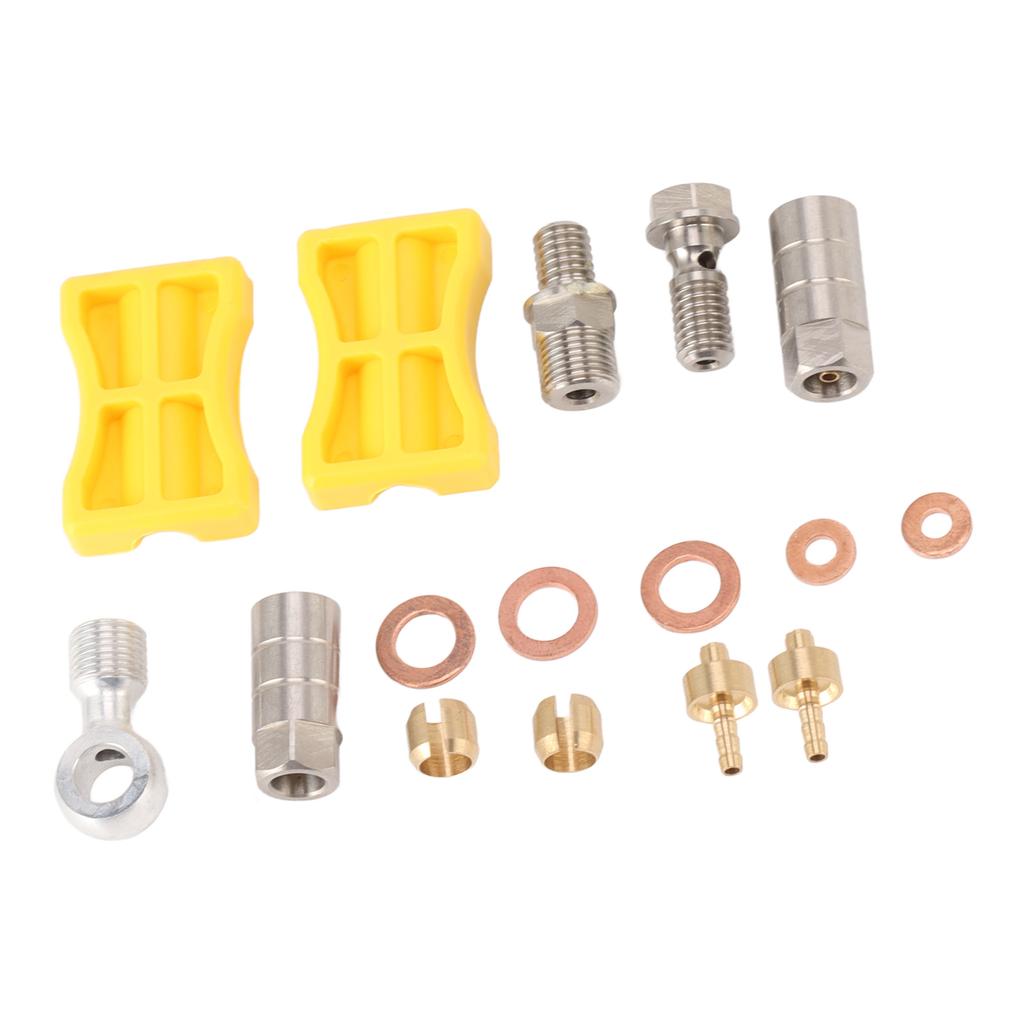 Fahrradbremsschlauchverbinder Aluminiumlegierung Langlebig Einfache Installation Hydraulisches Fahrradbremsschlauchset