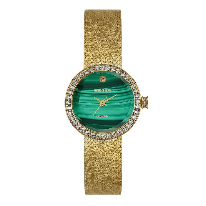 Diamond Natural Malachite Mesh Watch GE1246GD