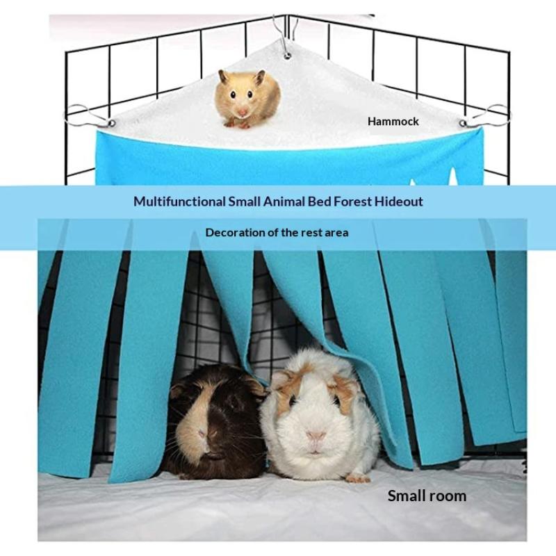 Hammock Pet Tassel Corner Hidden House Hideout Cage Accessories Hamster Tent Nest Bed For Guinea Pig Chinchilla Hedgehog