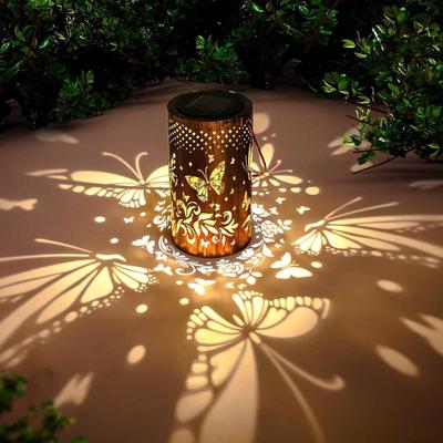 Solar Iron Garden Light –  Butterfly Hollow Decorative  for Outdoor Yard, Patio & Courtyard Gifts for Women