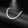 Popular Single-Row Egg-Shaped Zircon Bracelet Women'S Adjustable Tennis Chain Crystal Jewelry