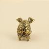 Handgefertigte Messing-Figur des chinesischen Tierkreiszeichens Schwein Retro Glücksbringer für Zuhause Perfekt als Geschenk zum Mondneujahrsfest Bürodekoration
