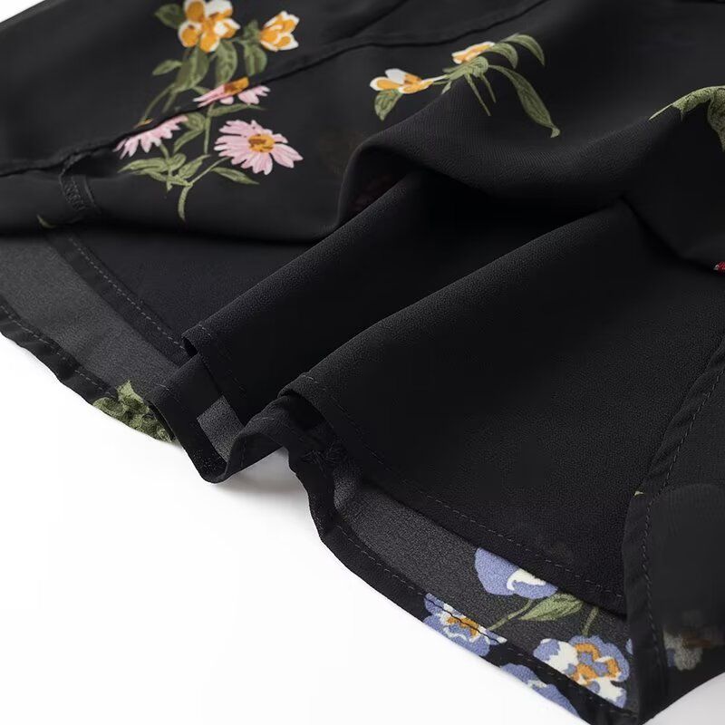 Kaslead New Arrival Women's Clothing Fashion Style Fashion Casual Wide Shoulder Straps Print Short Dress